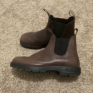 Blundstone Dark Brown Leather Boots Classic Chelsea Size 10.5 Men’s